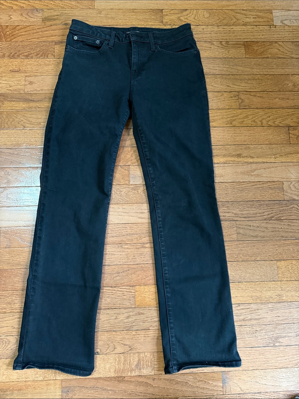 Women’s Black Lucky Brand Low Rise Boot Cut Lolita Jeans Size 12 / 31R